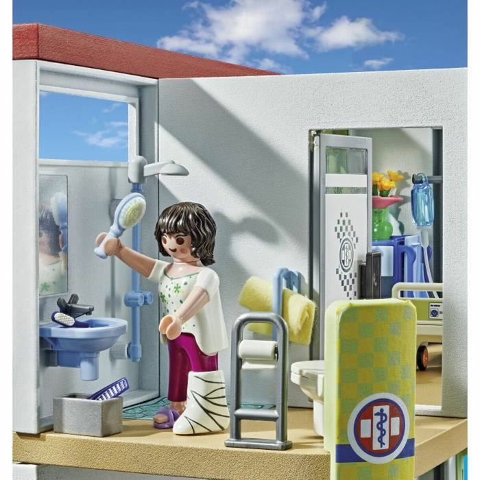 Playmobil 71615 Hôpital aménagé avec toit végétal, Action Heroes Playmobil 71615 Hôpital aménagé avec toit végétal, Action Heroes