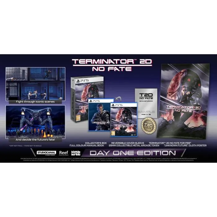 Just For Games Terminator 2D No Fate - Day-One Edition - Jeu PS5 - Édition boîte avec contenu bonus exclusif