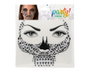 Atosa Joyas faciales adhesivas de calavera negra y plateada para maquillajes góticos