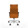 Piqueras Y Crespo Fauteuil Albacete, Similicuir Orange, Mécanisme Synchrone