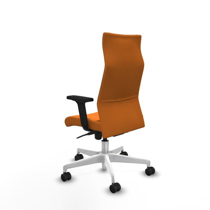 Piqueras Y Crespo Fauteuil Albacete, Similicuir Orange, Mécanisme Synchrone