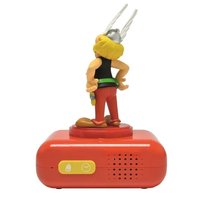 Lexibook - Réveil veilleuse Asterix digital lumineux et sonore 3D avec 6 sonneries et écran LCD rétroéclairé pour enfant, à partir de 3 ans