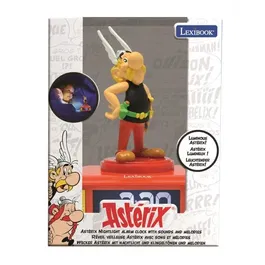 Lexibook - Réveil veilleuse Asterix digital lumineux et sonore 3D avec 6 sonneries et écran LCD rétroéclairé pour enfant, à partir de 3 ans