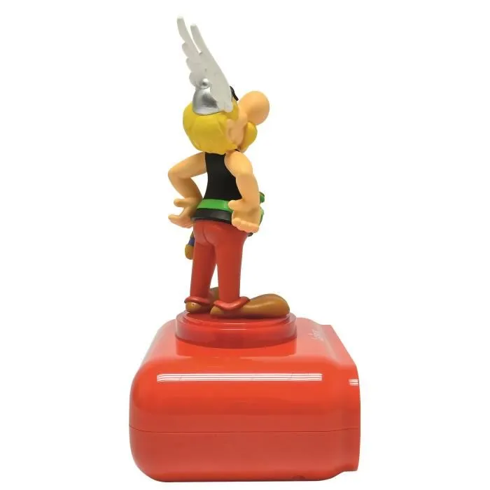 Lexibook - Réveil veilleuse Asterix digital lumineux et sonore 3D avec 6 sonneries et écran LCD rétroéclairé pour enfant, à partir de 3 ans