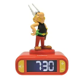 Lexibook - Réveil veilleuse Asterix digital lumineux et sonore 3D avec 6 sonneries et écran LCD rétroéclairé pour enfant, à partir de 3 ans