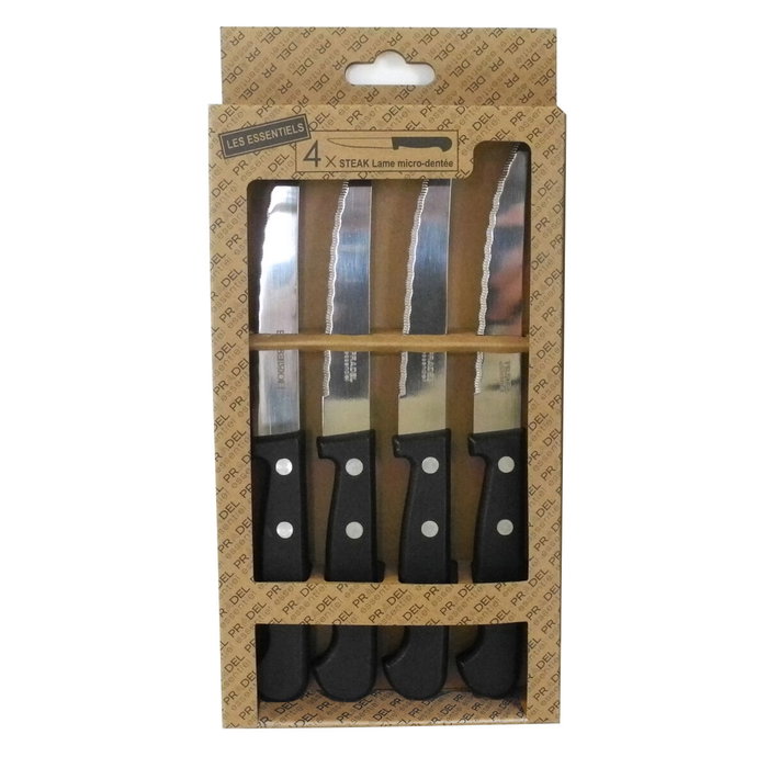 Amefa Set de 4 Couteaux à Steak Amefa Pp 21 cm Métal Brillant Manche PP