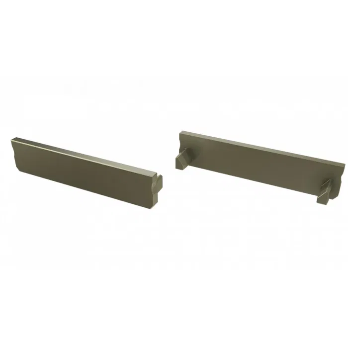 Bouchon de Fin de Profil Type SOLIS en Plastique et Inox avec Trou