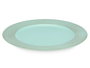 Giftdecor Porte-bougies Cercles Vert Vieilli 33 cm x 33 cm Plastique Argenté (Set de 24)