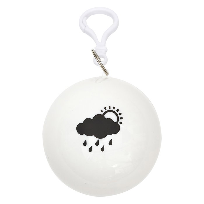 Be Mix Poncho de pluie blanc transparent