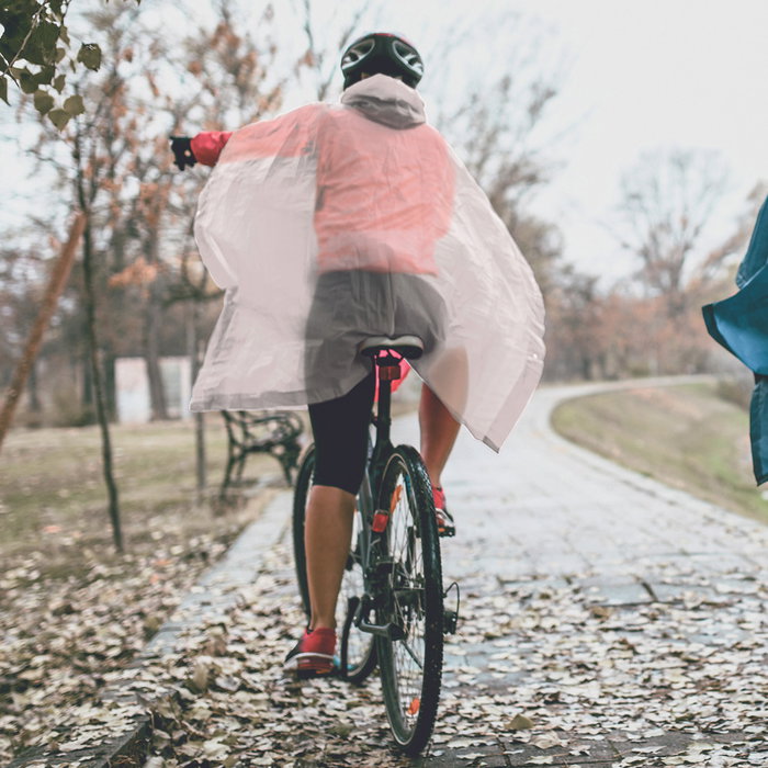 Be Mix Poncho de pluie blanc transparent