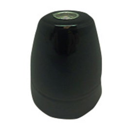 F-Line Porte-lampe céramique vintage E27, noir, 100W 250V, Ø47 x 59 mm