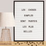 Dites-le avec des Mots Tableau de messages décoratif 40x50 cm
