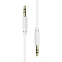 ProXtend Câble Mini-Jack 3-Pins Mâle-Mâle 0.5 Mètres Slim Blanc - Câble audio compact