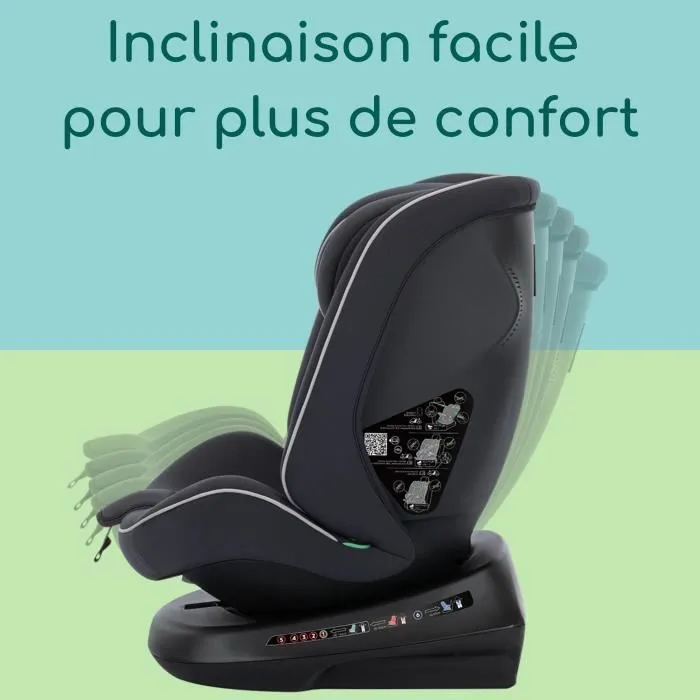 Safety 1st Siège Auto Cosmo I-Safe I-Size, Groupe 0/1/2/3 (0-12 ans, 40-150 cm), Rotation 360°, Installation Facile avec Ceinture Safety 1st Siège Auto Cosmo I-Safe I-Size, Groupe 0/1/2/3 (0-12 ans, 40-150 cm), Rotation 360°, Installation Facile avec Ceinture