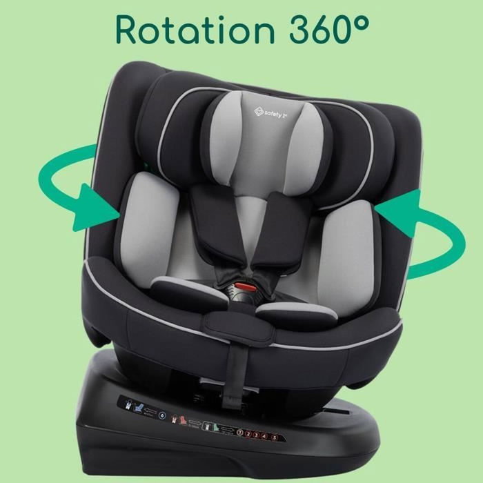 Safety 1st Cosmo I-Safe, Siège auto Noir, 40-150 cm