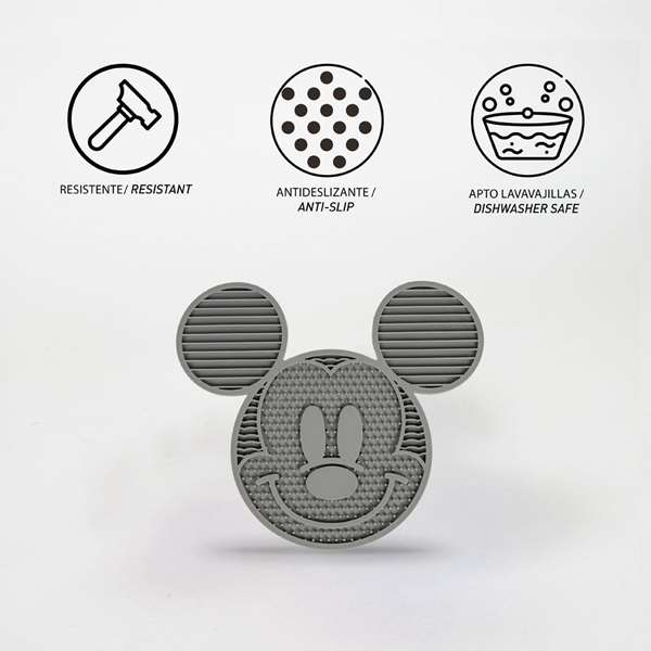 Cerdá Gamelle pour Chien en Silicone Mickey, 28 x 15 x 1.5 cm, Gris Cerdá Gamelle pour Chien en Silicone Mickey, 28 x 15 x 1.5 cm, Gris