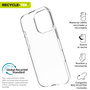 Muvit Coque Recycletek pour Apple iPhone 16 – Protection durable en matériaux 100% recyclés, flexible et écologique