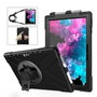 eSTUFF Housse de protection Defender AUSTIN pour Microsoft Surface Pro 7+/7/6/5/4, avec support rotatif 360 degres et sangle, sans verre frontal - Noir