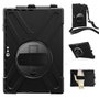 eSTUFF Housse de protection Defender AUSTIN pour Microsoft Surface Pro 7+/7/6/5/4, avec support rotatif 360 degres et sangle, sans verre frontal - Noir