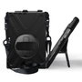 eSTUFF Housse de protection Defender AUSTIN pour Microsoft Surface Pro 7+/7/6/5/4, avec support rotatif 360 degres et sangle, sans verre frontal - Noir
