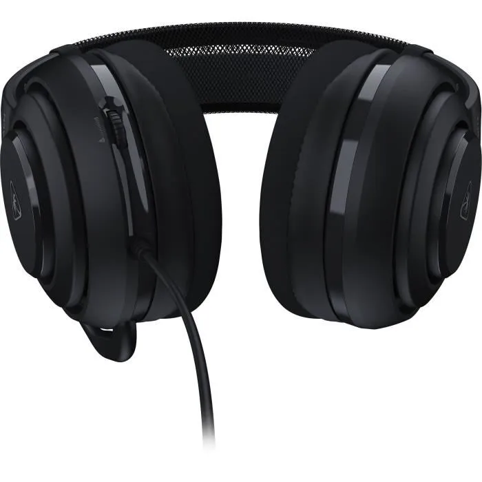 Turtle Beach Casque Gaming Atlas 200 filaire pour PC - Réf. TBS-5002-05 - Transducteurs 50mm, microphone basculant - Noir - Compatible Xbox, PlayStation