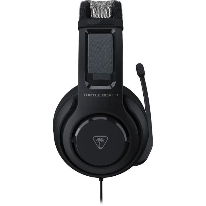 Turtle Beach Casque Gaming Atlas 200 filaire pour PC - Réf. TBS-5002-05 - Transducteurs 50mm, microphone basculant - Noir - Compatible Xbox, PlayStation