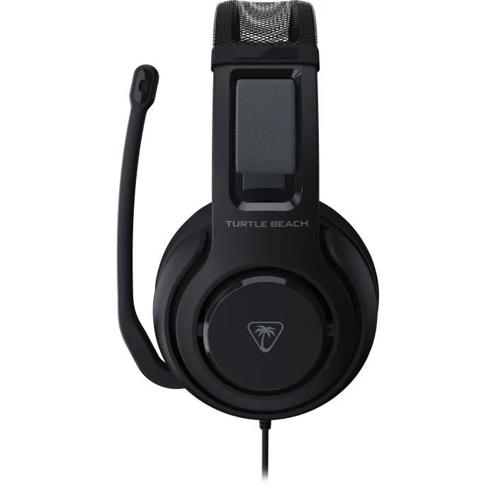 Turtle Beach Casque Gaming Atlas 200 filaire pour PC - Réf. TBS-5002-05 - Transducteurs 50mm, microphone basculant - Noir - Compatible Xbox, PlayStation
