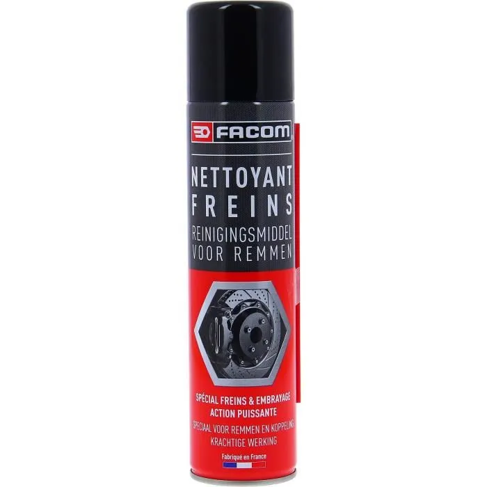 Facom - Nettoyant pour freins et embrayage 400 ml Aérosol PowerJet - Élimine résidus de friction, salissures grasses et impuretés - Compatible freins carbone et céramique Facom - Nettoyant pour freins et embrayage 400 ml Aérosol PowerJet - Élimine résidus de friction, salissures grasses et impuretés - Compatible freins carbone et céramique