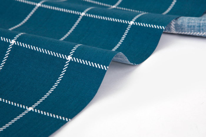 Dailylike Tissu coton Sea Route à carreaux 1,10m x 3m Dailylike Tissu coton Sea Route à carreaux 1,10m x 3m
