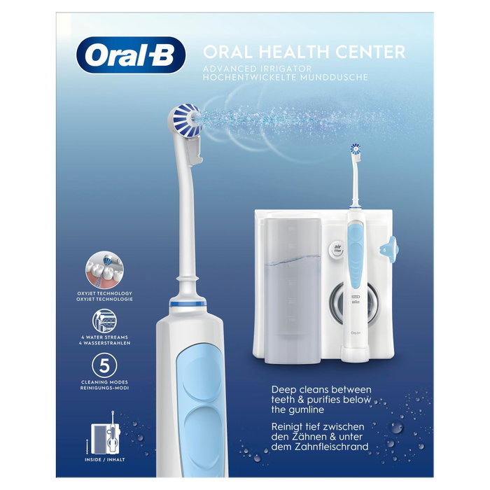 Oral-B OxyJet Cleaning System Oral Irrigator JAS23 Blanc/Bleu Oral-B OxyJet Cleaning System Oral Irrigator JAS23 Blanc/Bleu