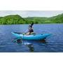 Bestway Kayak gonflable Cove Champion Hydro-Force 1 place - 275 x 81 cm, Inflata-Shield, avec pagaie aluminium, pompe Air Hammer, ailerons amovibles et sac de transport