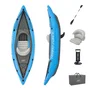 Bestway Kayak gonflable Cove Champion Hydro-Force 1 place - 275 x 81 cm, Inflata-Shield, avec pagaie aluminium, pompe Air Hammer, ailerons amovibles et sac de transport
