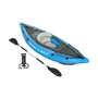 Bestway Kayak gonflable Cove Champion Hydro-Force 1 place - 275 x 81 cm, Inflata-Shield, avec pagaie aluminium, pompe Air Hammer, ailerons amovibles et sac de transport