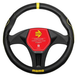 Momo Housse De Volant Supergrip Noir-Jaune Pu S 36,5 cm-37,9 cm MOMLSWC014BYS