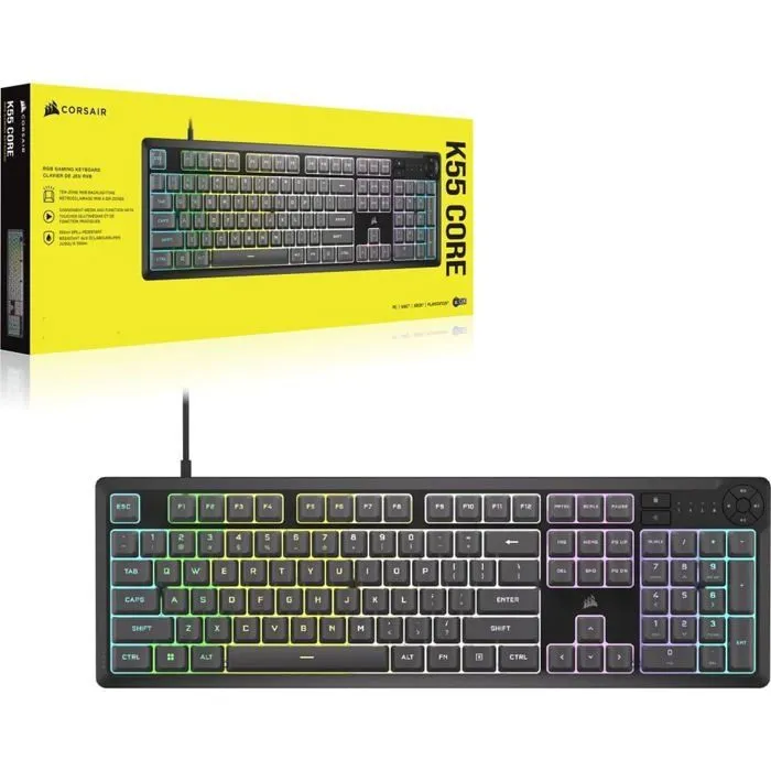 Corsair Ensemble Clavier K55 CORE et Souris M55-WIRED