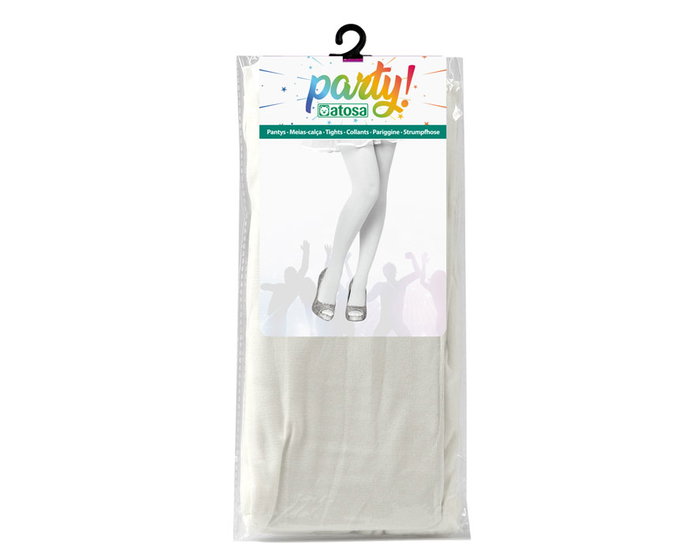 Collants blancs unis adulte Collants blancs unis adulte