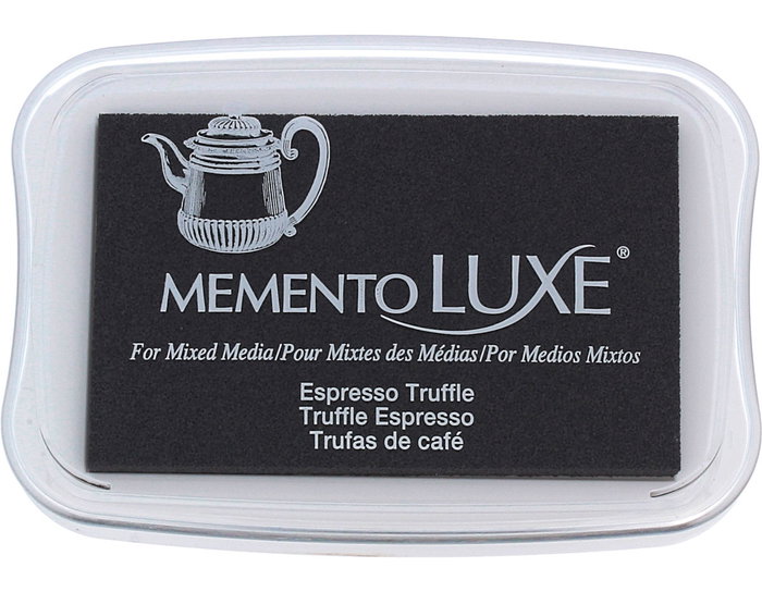 Tsukineko MEMENTO LUXE Almohadilla de tinta trufas de café opaca 96x63mm Tsukineko MEMENTO LUXE Almohadilla de tinta trufas de café opaca 96x63mm