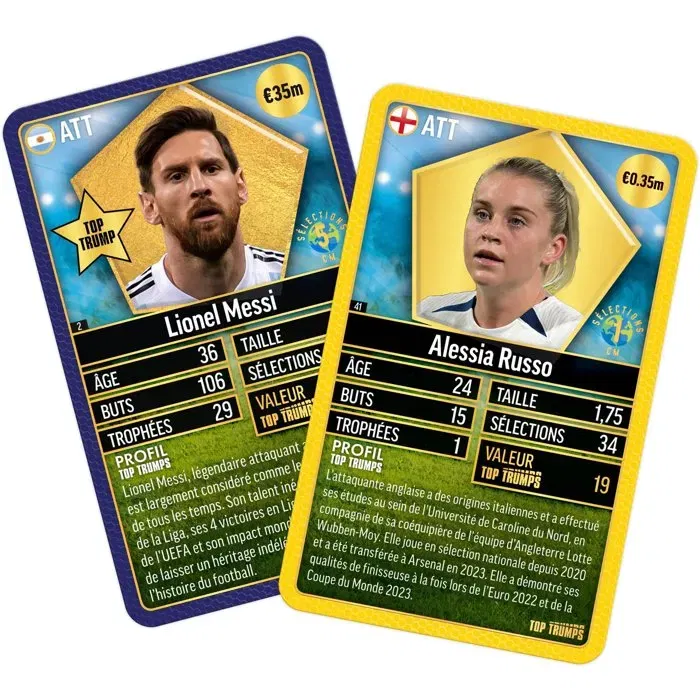 Winning Moves - Top Trumps World Football Stars TOP 200 - Pack Collector - Jeu de Société - 1 Joueur et Plus - Dès 6 Ans