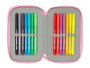 Safta Plumier triple 37 pièces avec motif Superkitties - Trousse de rangement pour enfant à partir de 3 ans (12,5x19,5x5,5 cm)