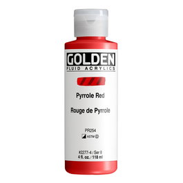 Golden Rouge Pyrrole - Peinture Acrylique Fluide 118 ml