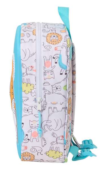 Safta Sac à dos garderie enfant 3D motif lion 22x27x10 cm, âge recommandé 3 ans