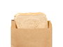 Kinvara Sachets en papier pour sandwich kraft 30 pièces 12x26.6 cm - Cellulose avec autocollants (Set de 18)