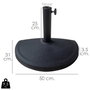 PAPILLON Base de parasol murale 53,5 x 52 x 9,5 cm