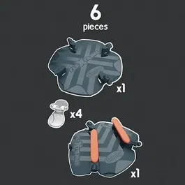 Smoby Flextreme Set d'accessoires multi-circuits avec aiguillage, croisement et pièce de connexion pour circuits de jeu d'enfant