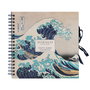 ERIK - Album Scrapbook photo La Grande Vague de Kanagawa par Hokusai - 26 x 26 cm - 40 pages - Reliure Wire-O avec fermeture à ruban