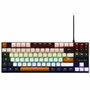 The G-Lab KEYZ-MERCURY-C/FR Clavier Gaming TKL Mécanique Blanc, Noir et Orange