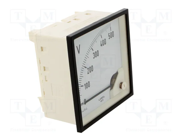LUMEL Voltmètre analogique sur panneau VDC 0÷500V LUMEL Voltmètre analogique sur panneau VDC 0÷500V
