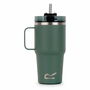 Verre avec Paille Regatta Thermo Insulated Mug 600 ml Vert Acier inoxydable