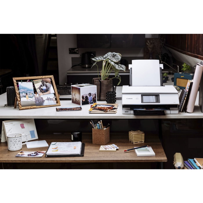 Canon PIXMA TS8751 Imprimante Multifonction Jet d'Encre, Blanc