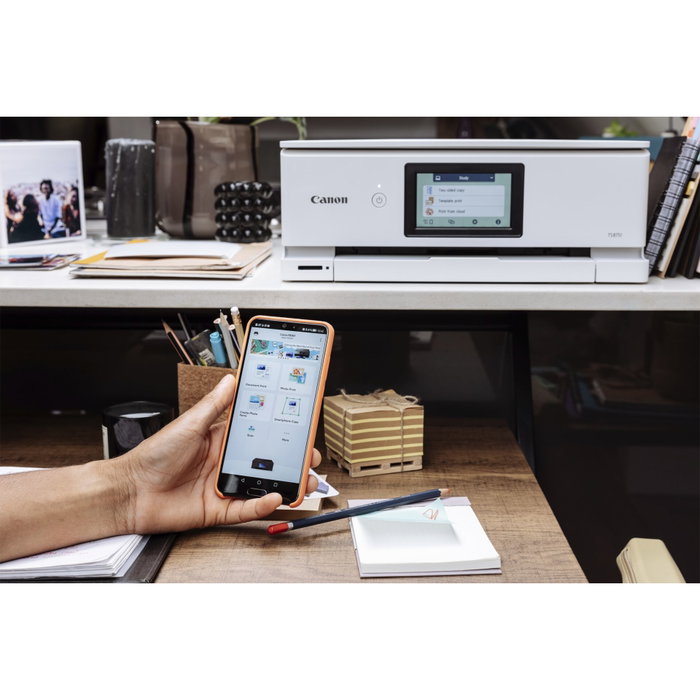 Canon PIXMA TS8751 Imprimante Multifonction Jet d'Encre, Blanc